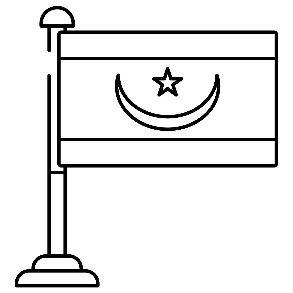 모리타니 국기 icon