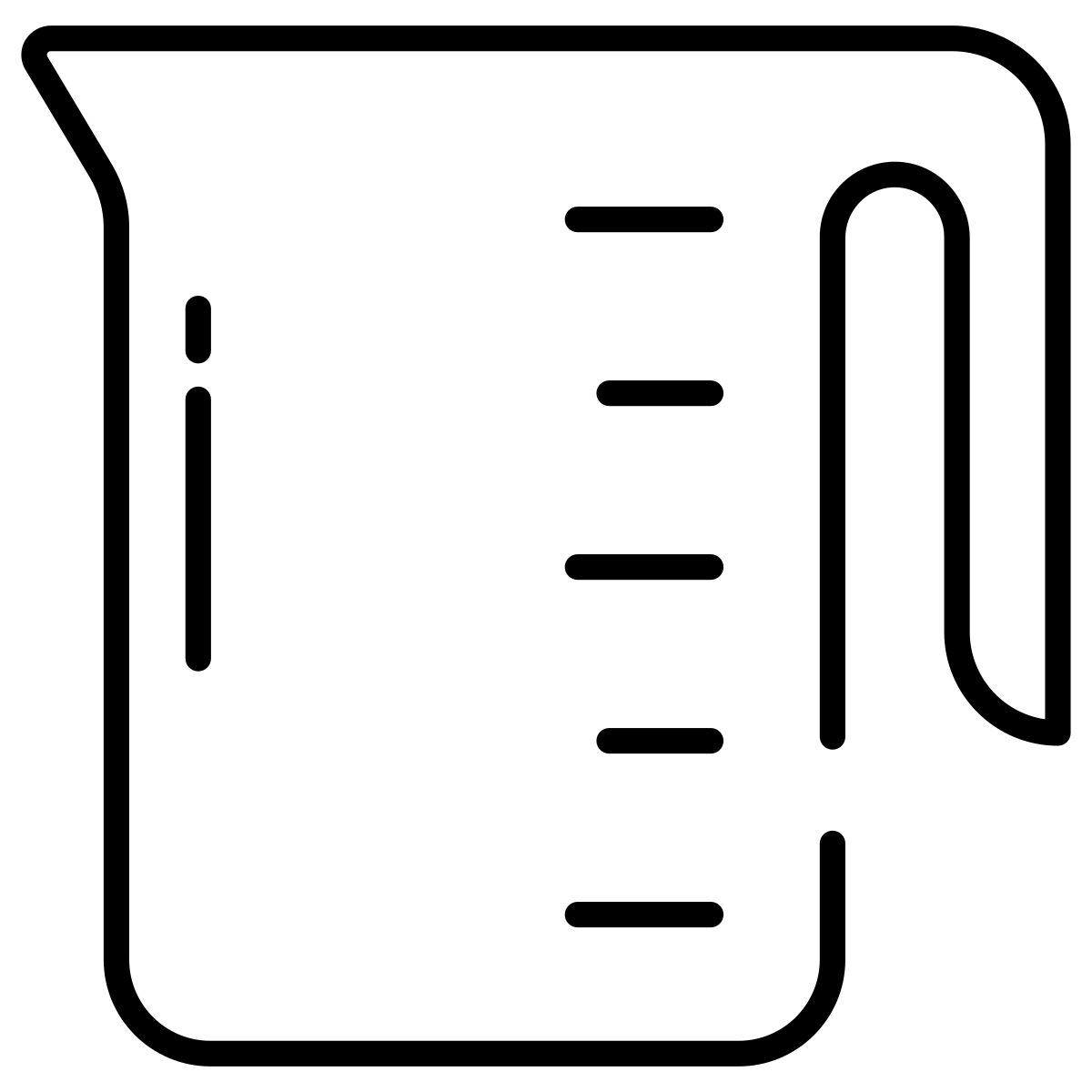 measuring jug icon