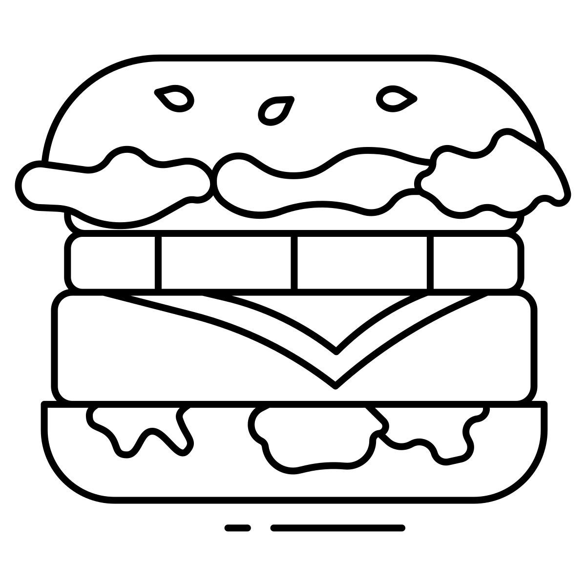 mexican burger icon