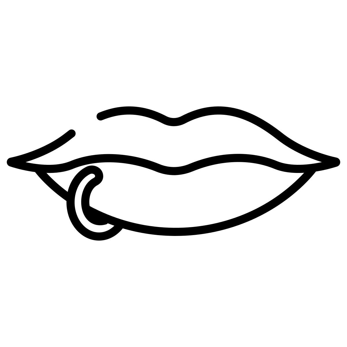mouth piercing icon