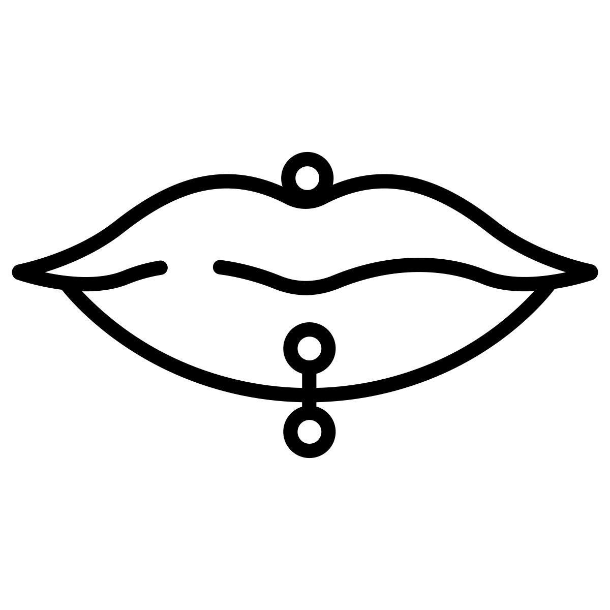 mouth piercing icon