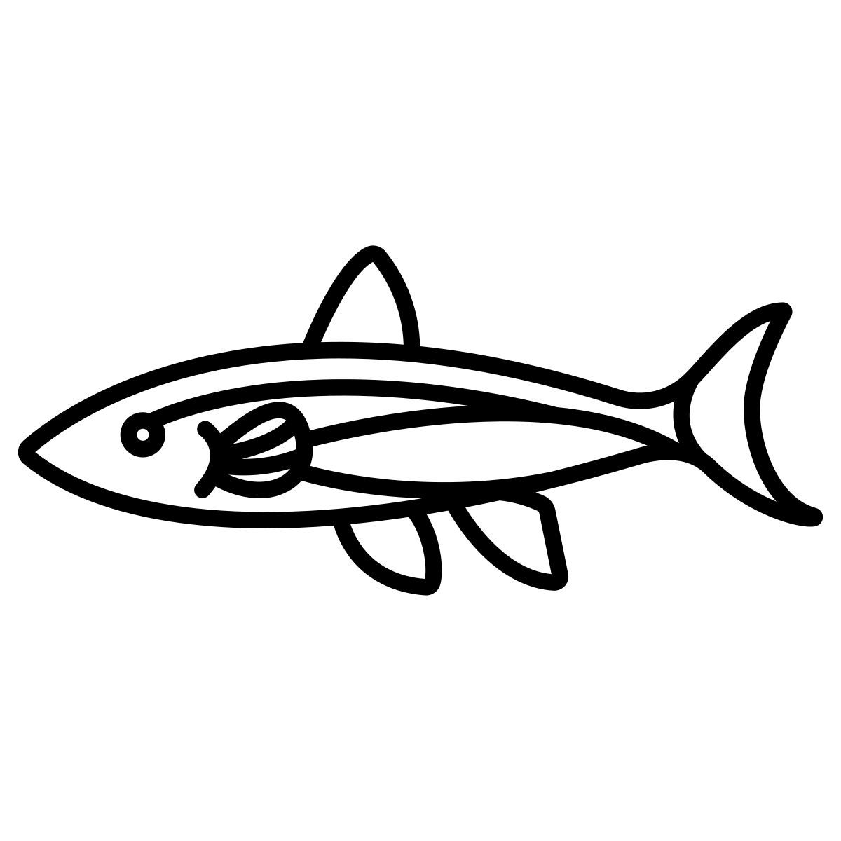 neon fish icon