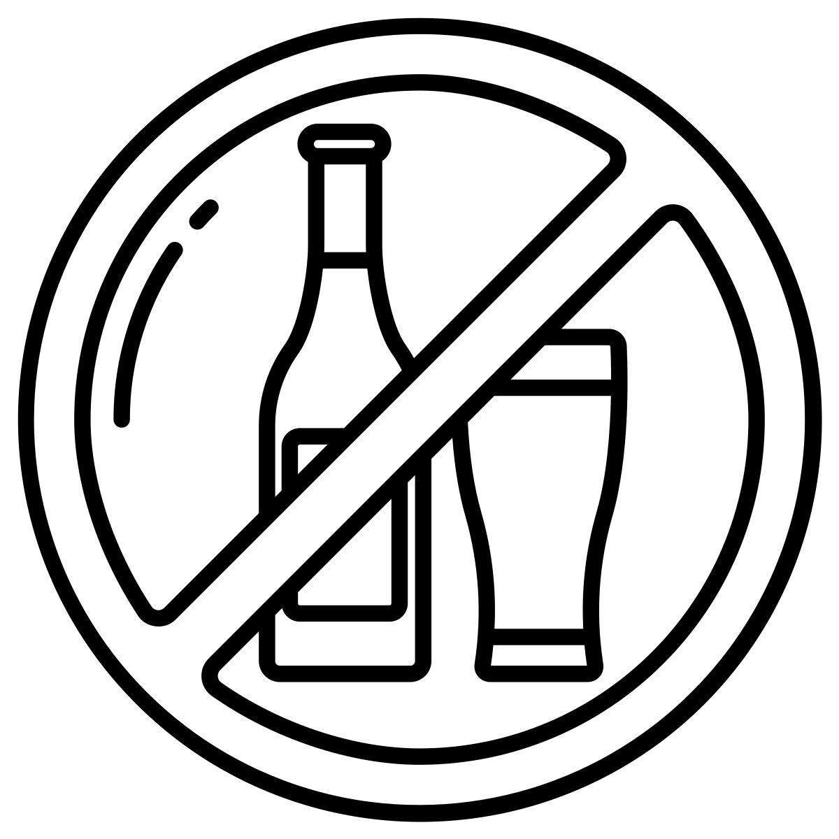 no alcohol icon