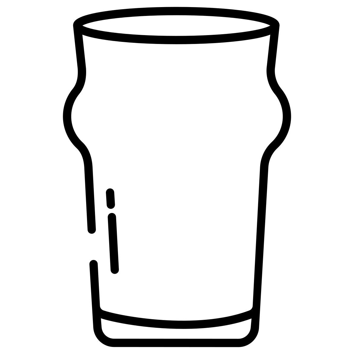 nonic pint glass icon