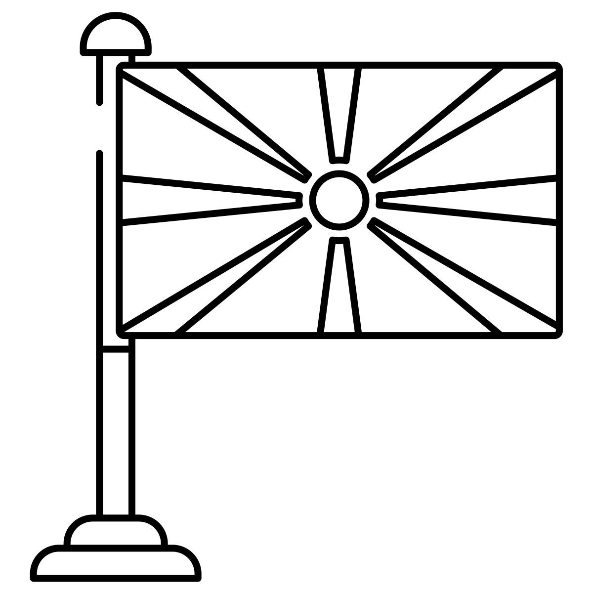 north macedonia flag icon