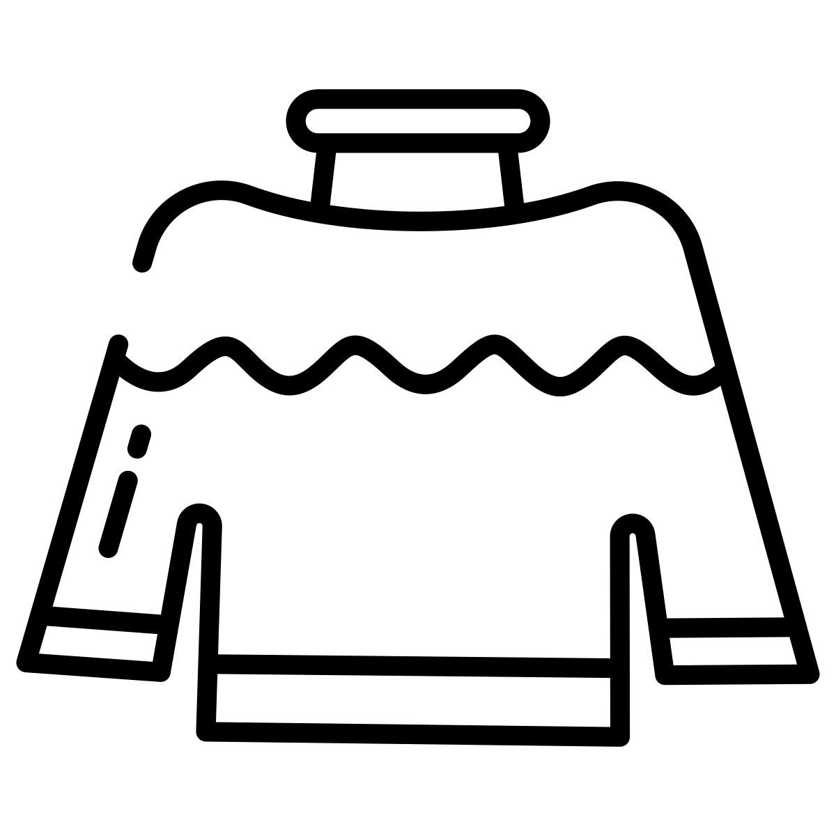 off shoulder top icon