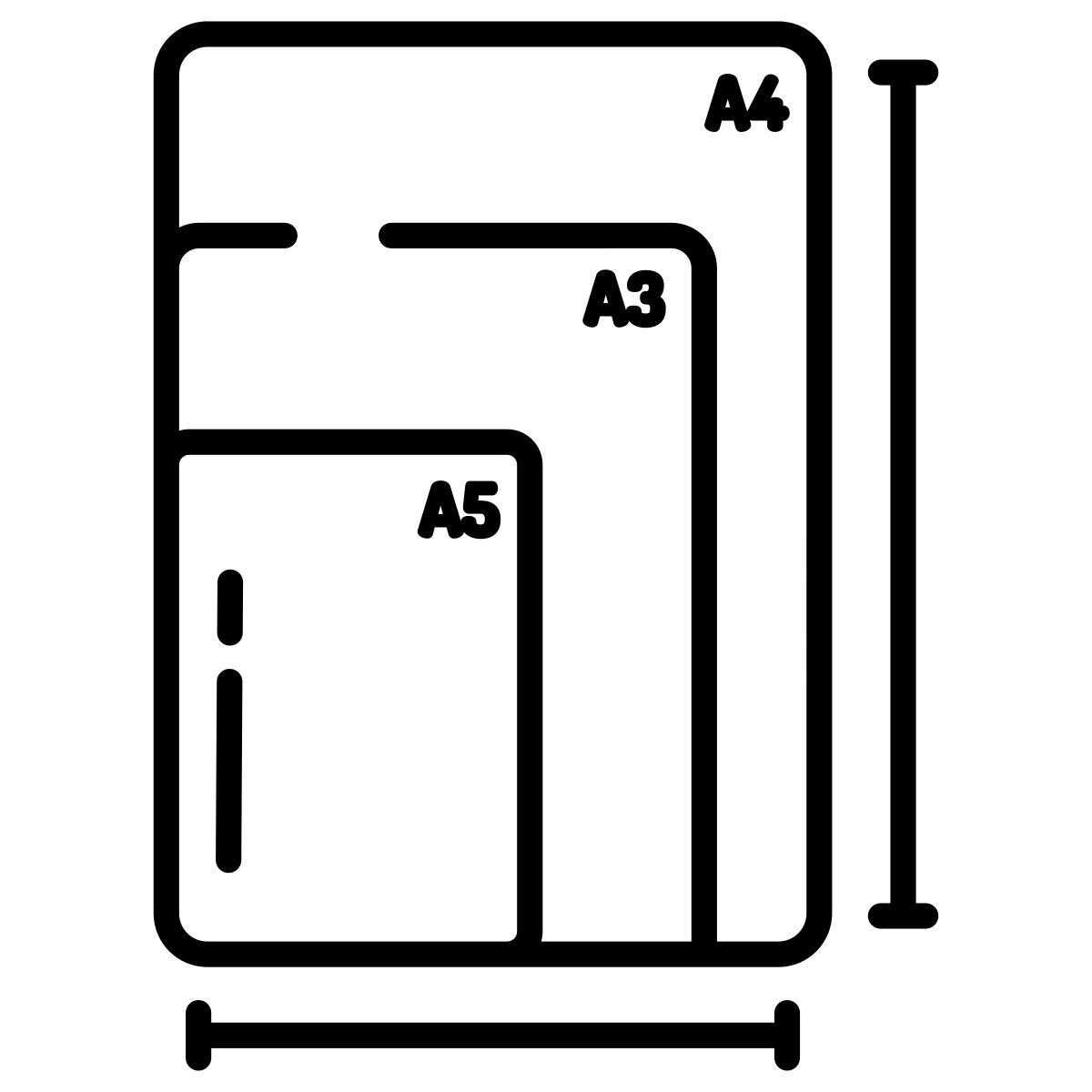 tamanho do papel icon