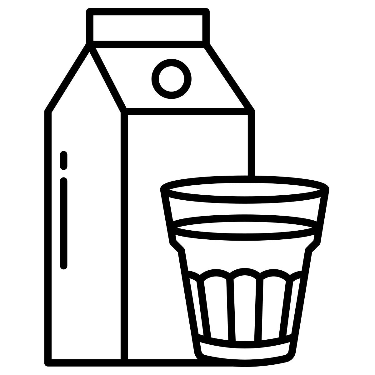 paper tea flask icon