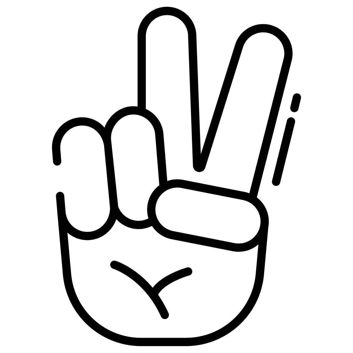 peace sign icon