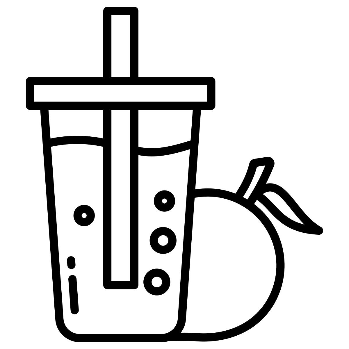 peach juice icon