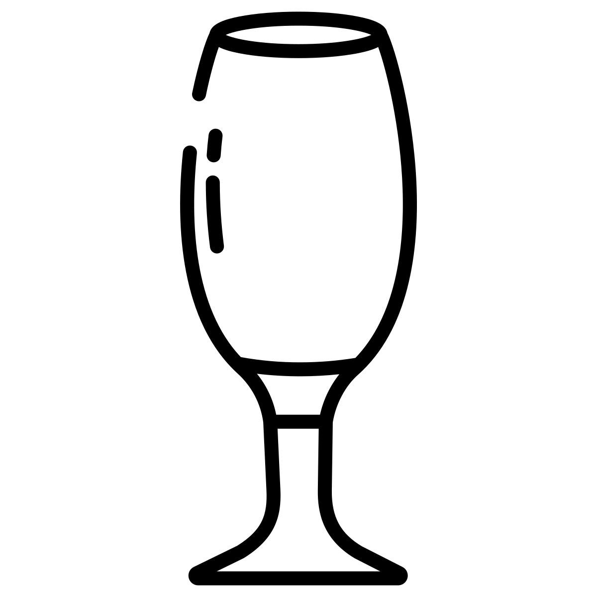 pilsner glass footed icon