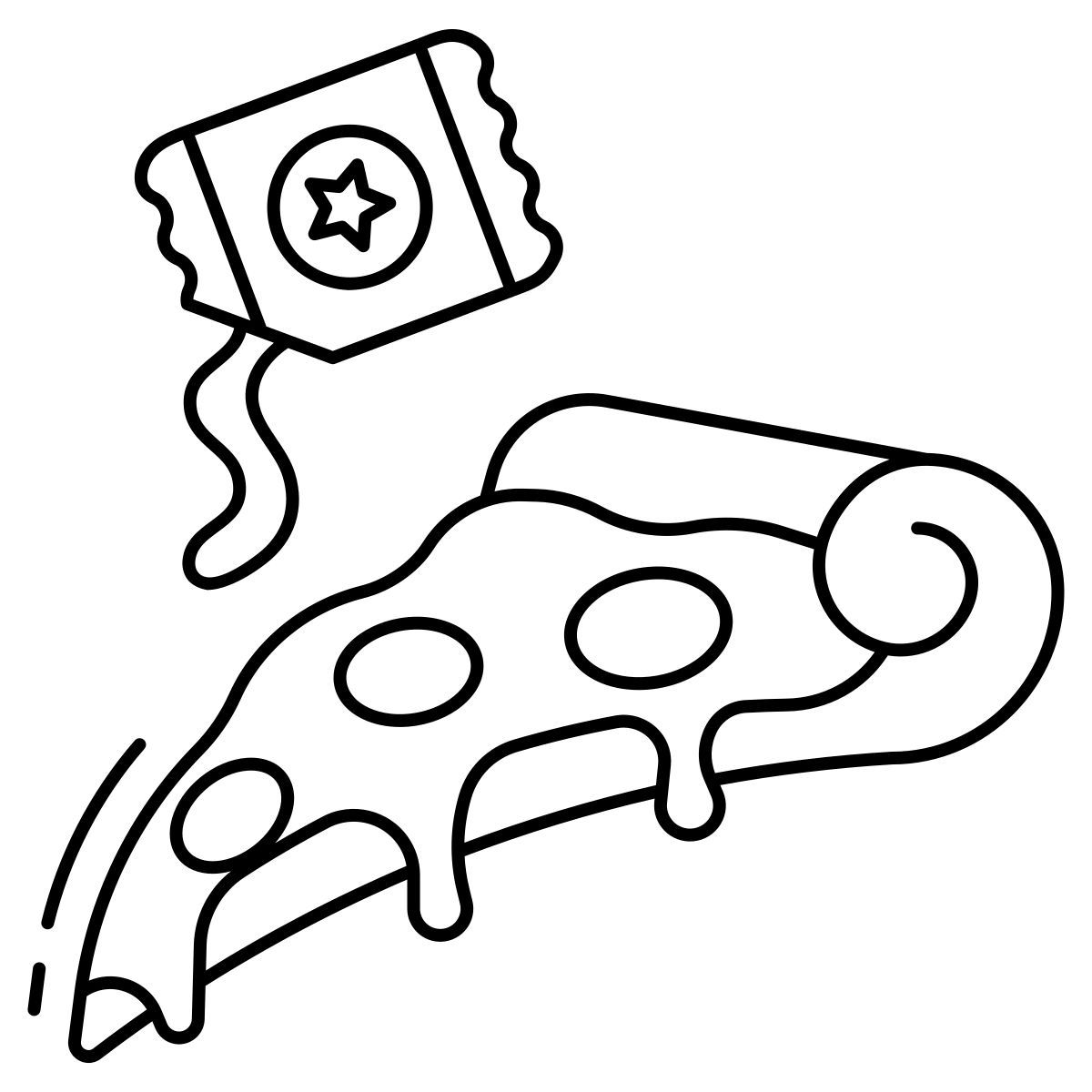 pizza and ketchup icon