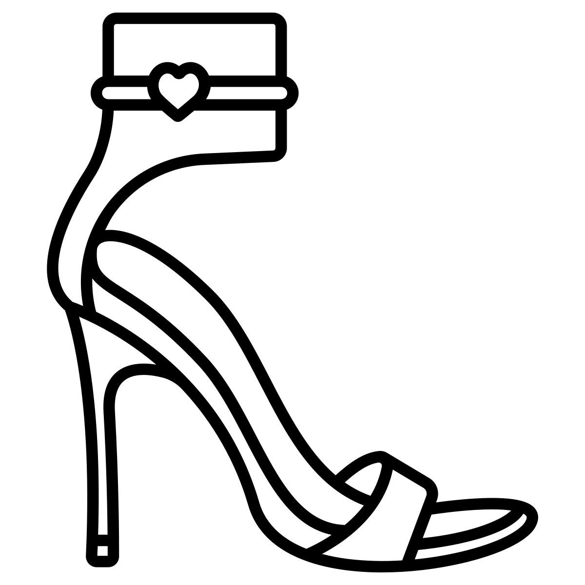 point heel icon