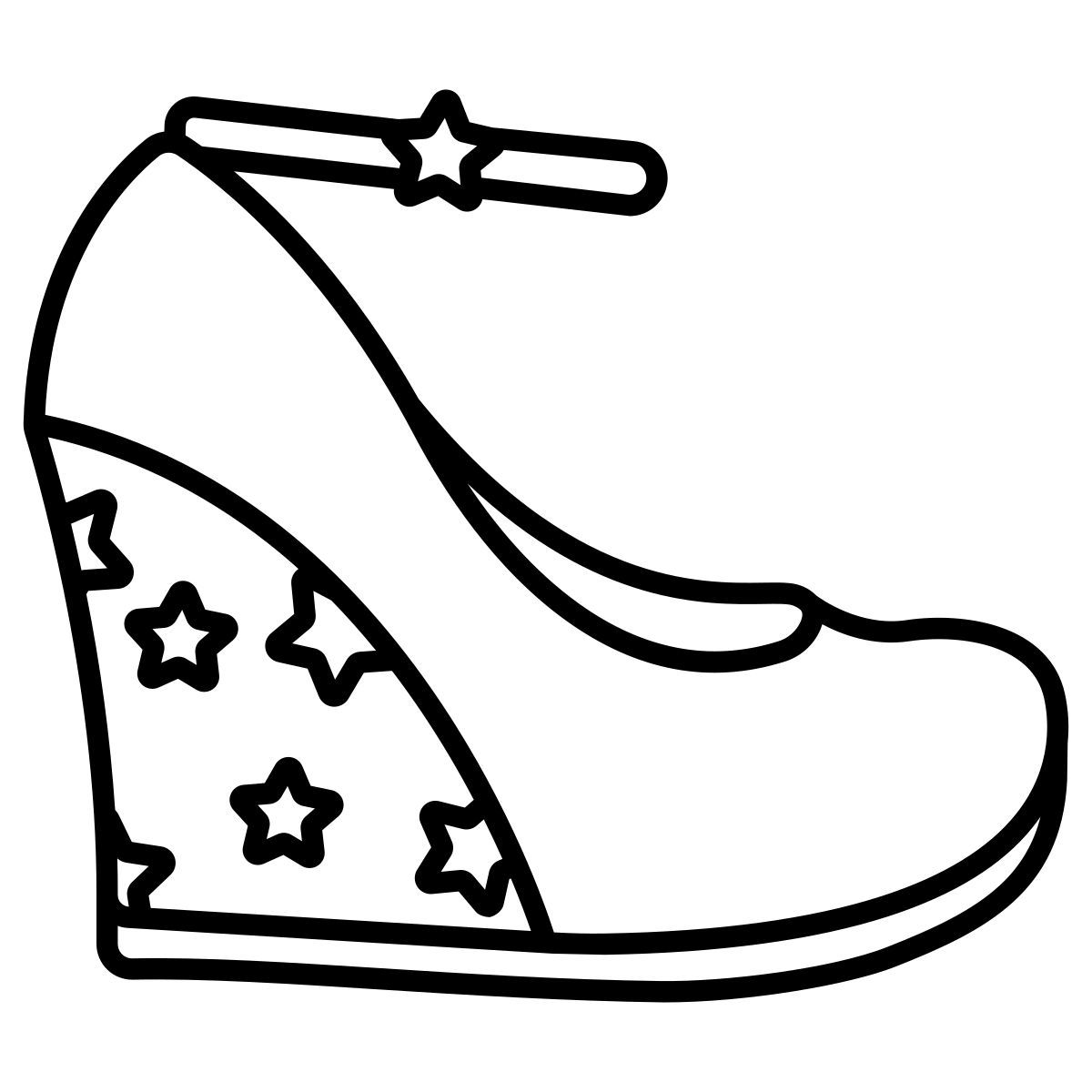 pump shoe wedge icon