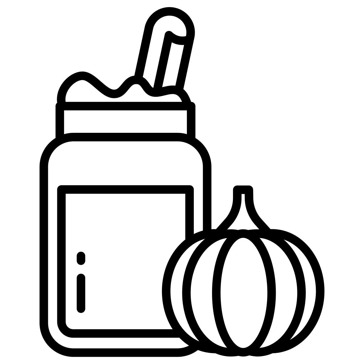 pumpkin pie smoothie icon