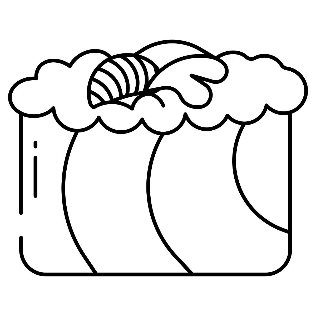 rainbow roll sushi icon