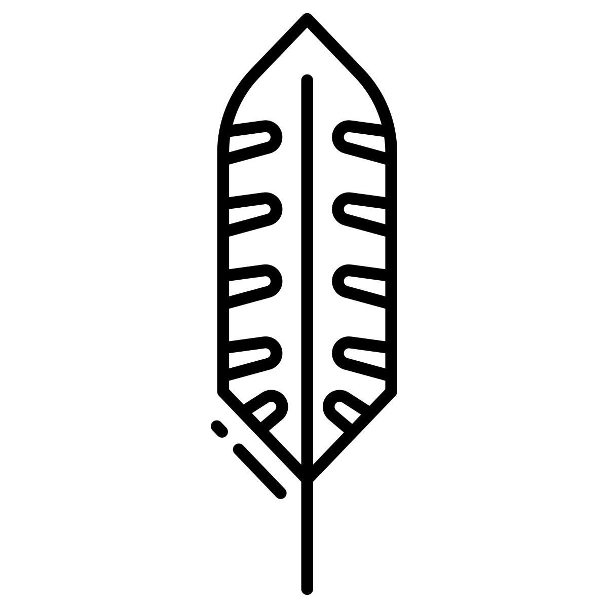red bellied woodpecker feather icon