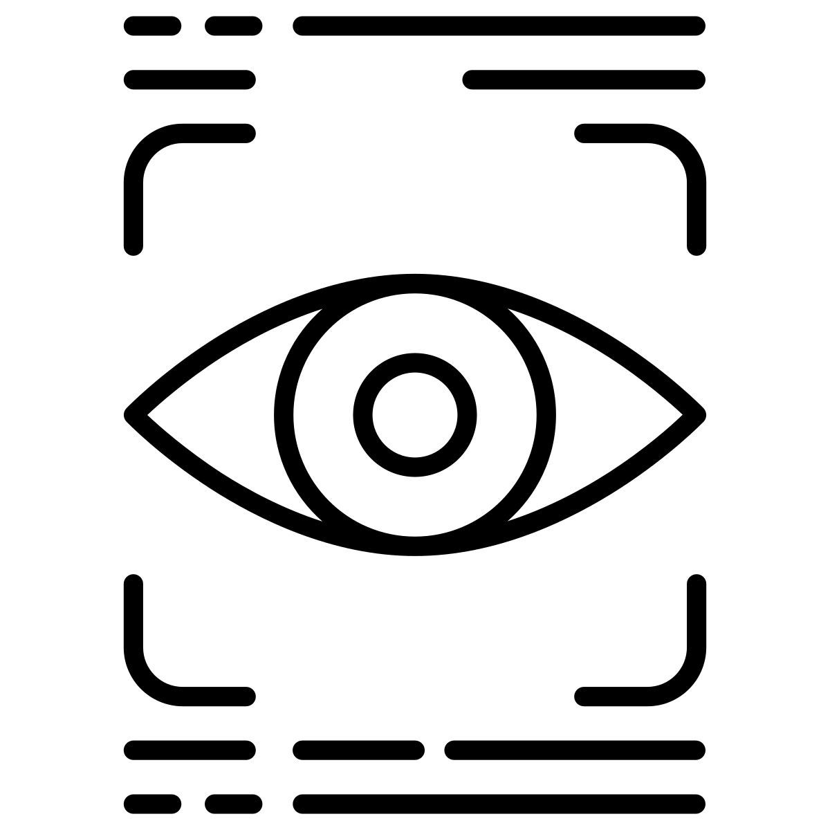 retina eye scanner icon