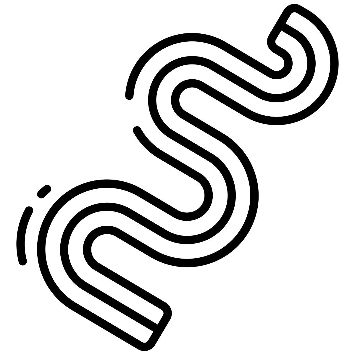 ribbon candy icon