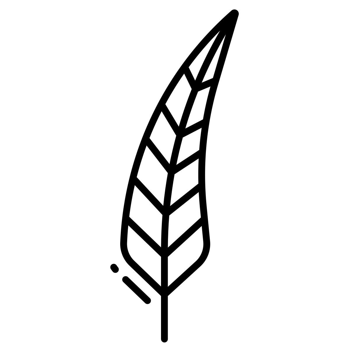 rock rooster feather icon