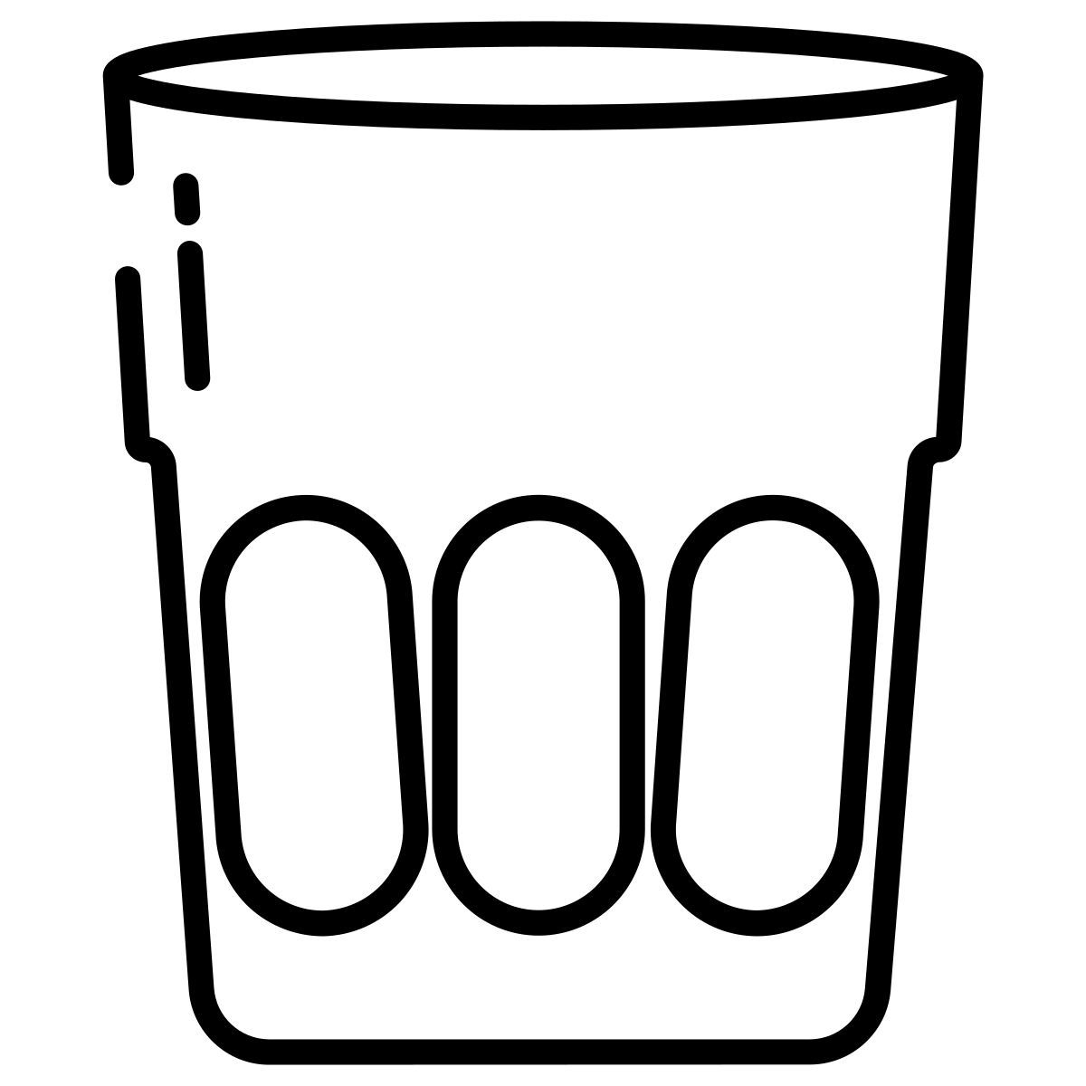 rocks glass icon