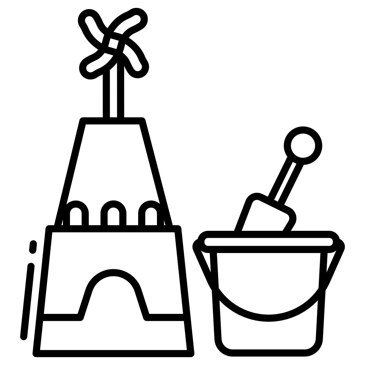 sand castle icon