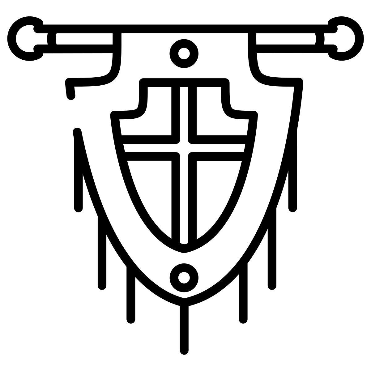 shield flag icon