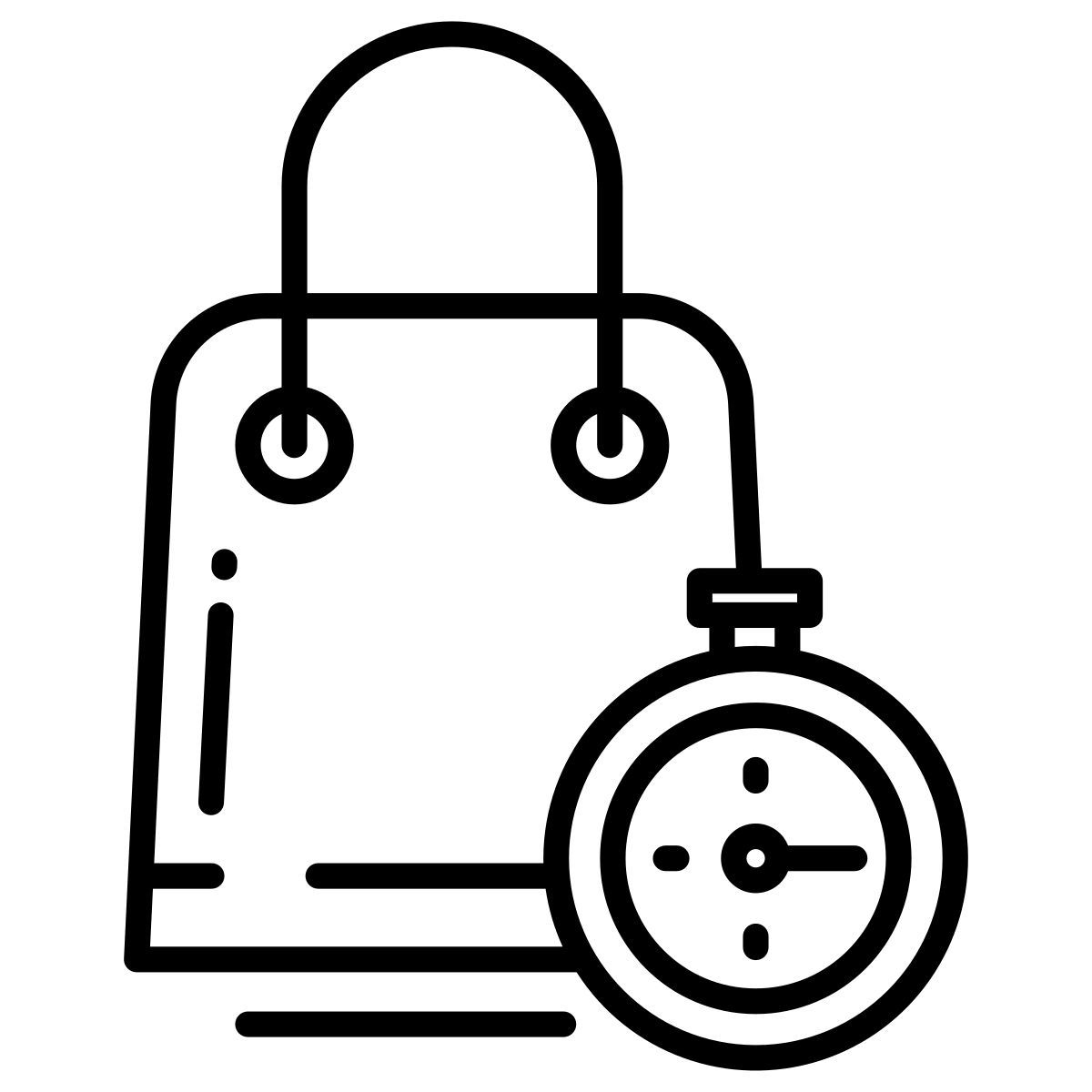 shopping bag timer icon