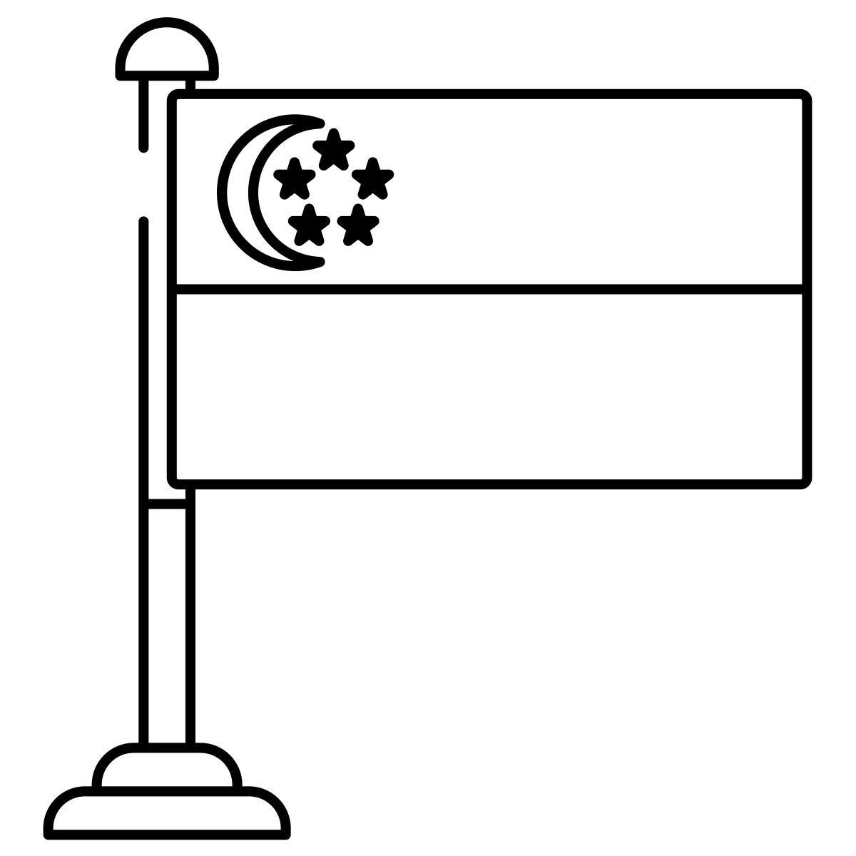 singapore flag icon