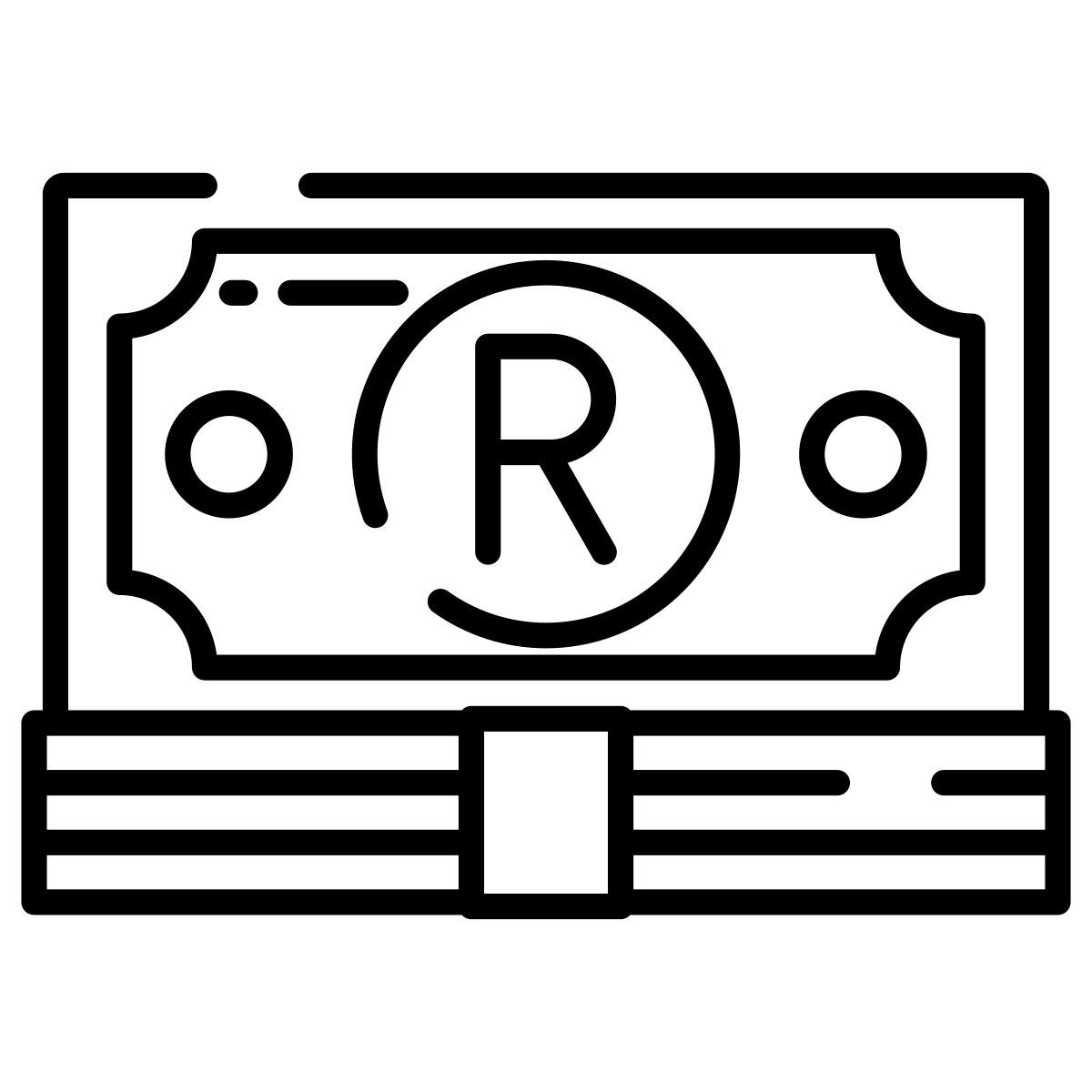rand sudafricano icon