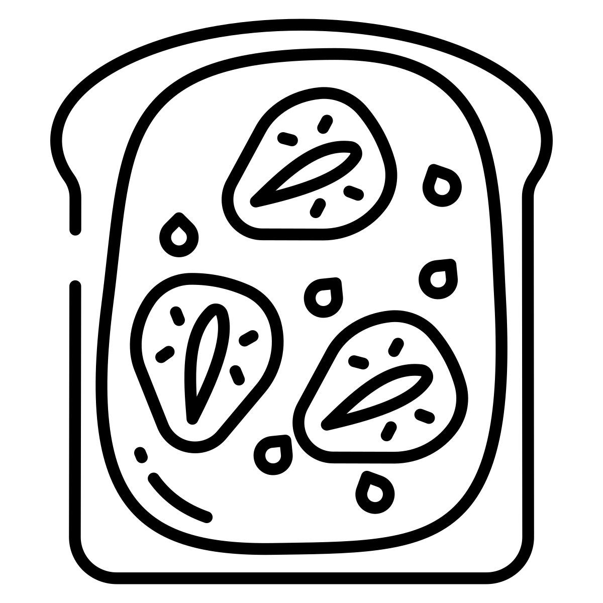 strawberry french toast icon