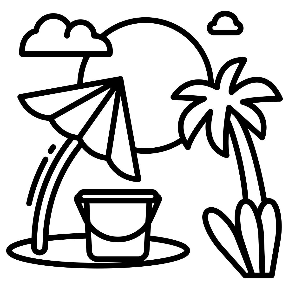 summer beach icon