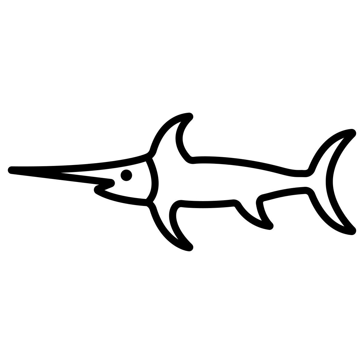 sword bill fish icon