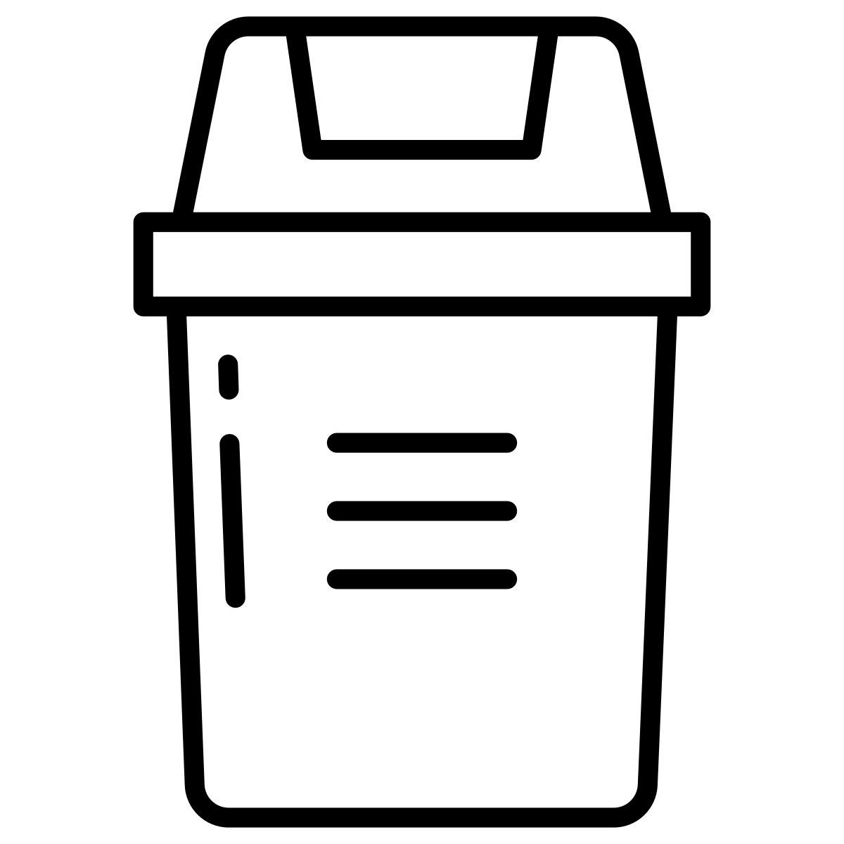 trash bin icon