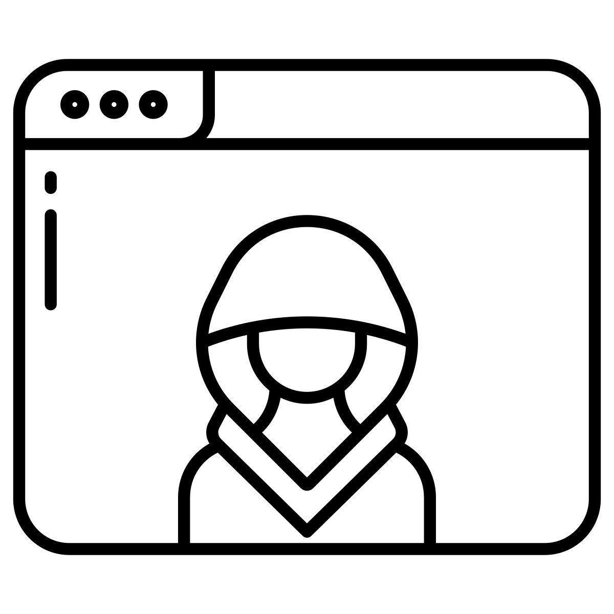 website hacker icon