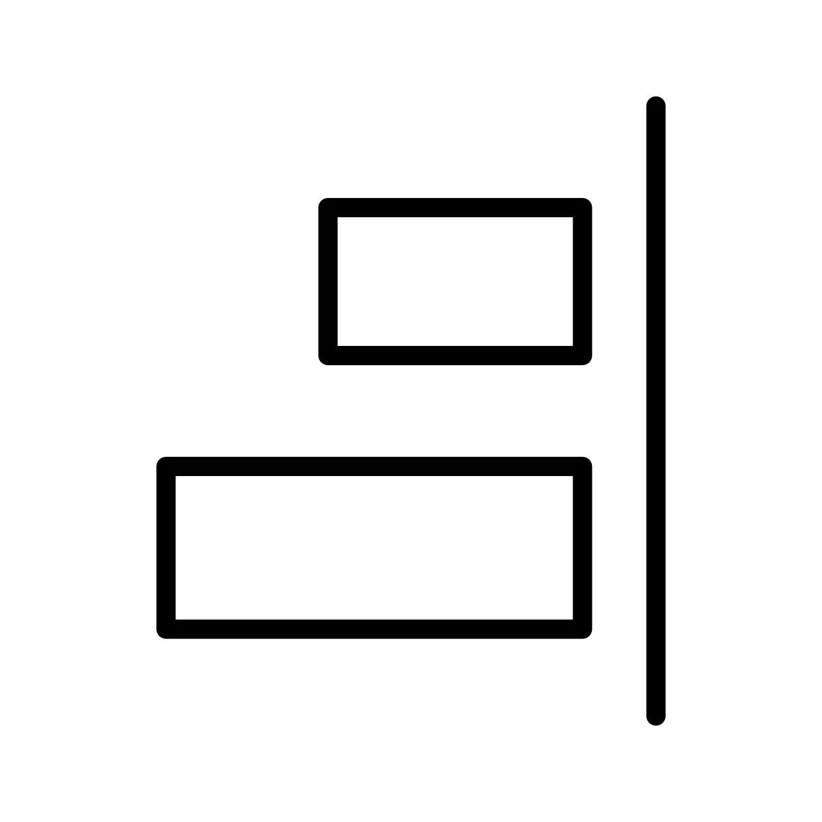 align right icon