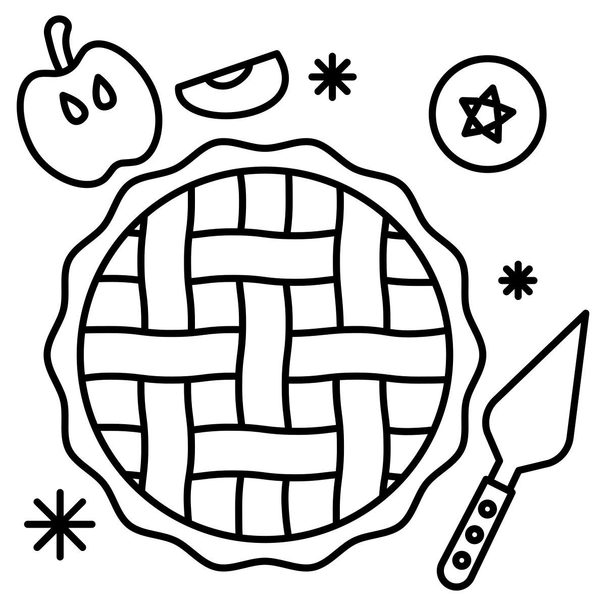 apple pie icon