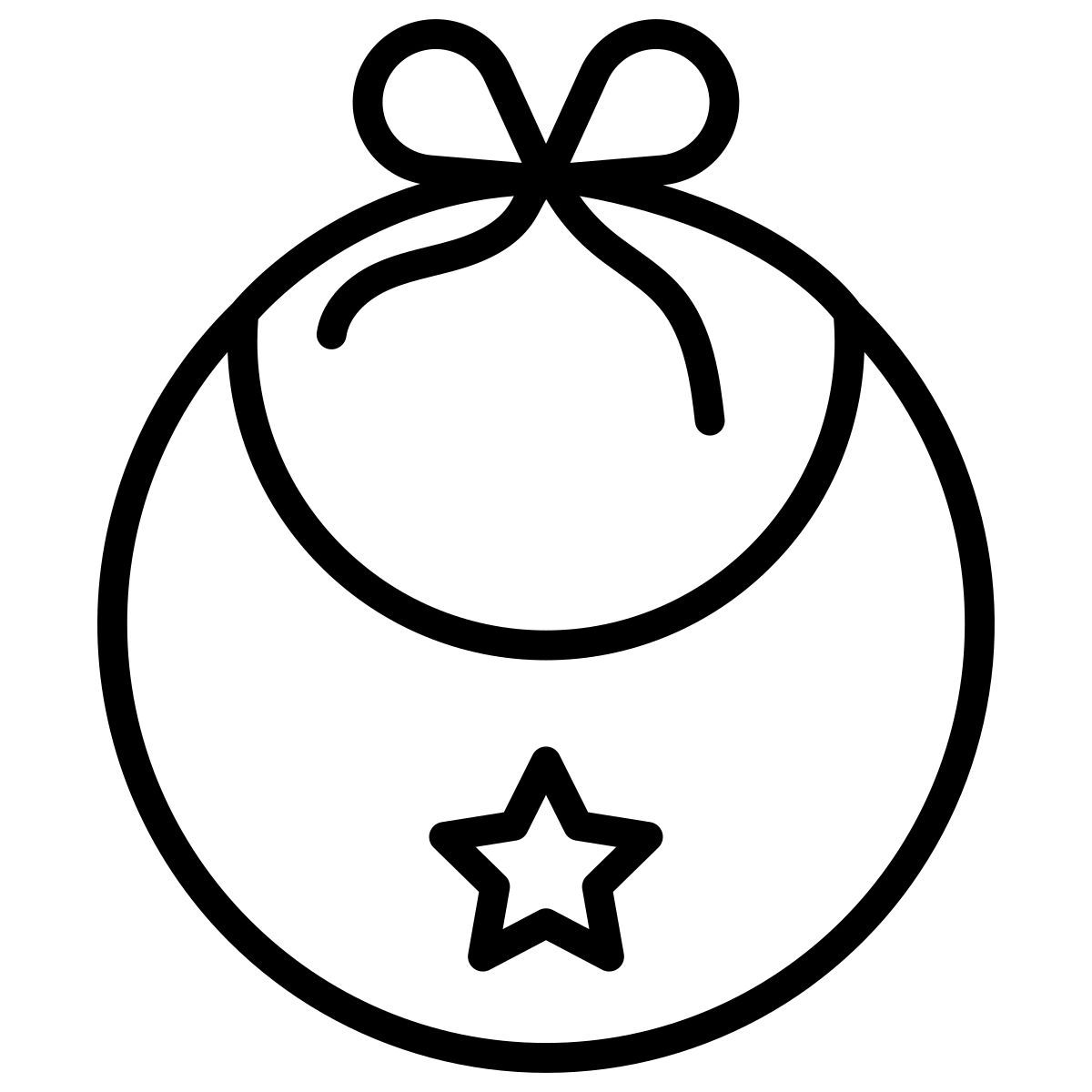 baby bib icon