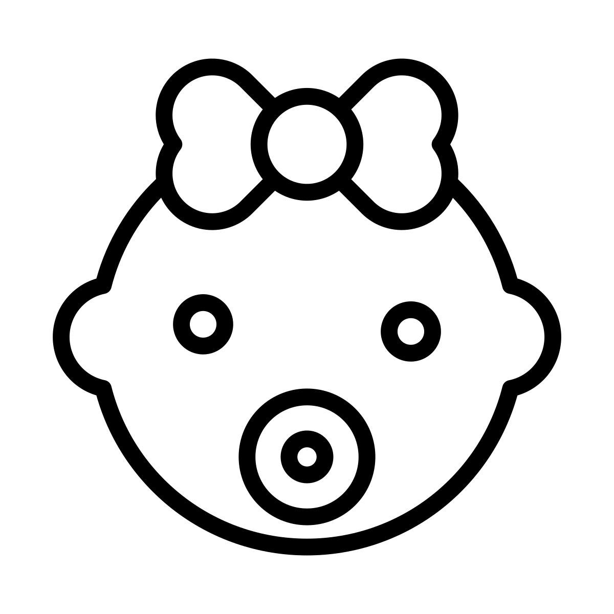 baby girl icon