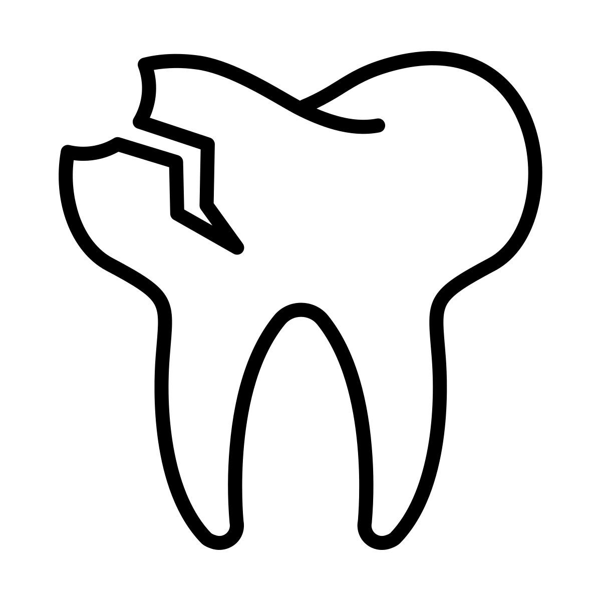 broken tooth icon