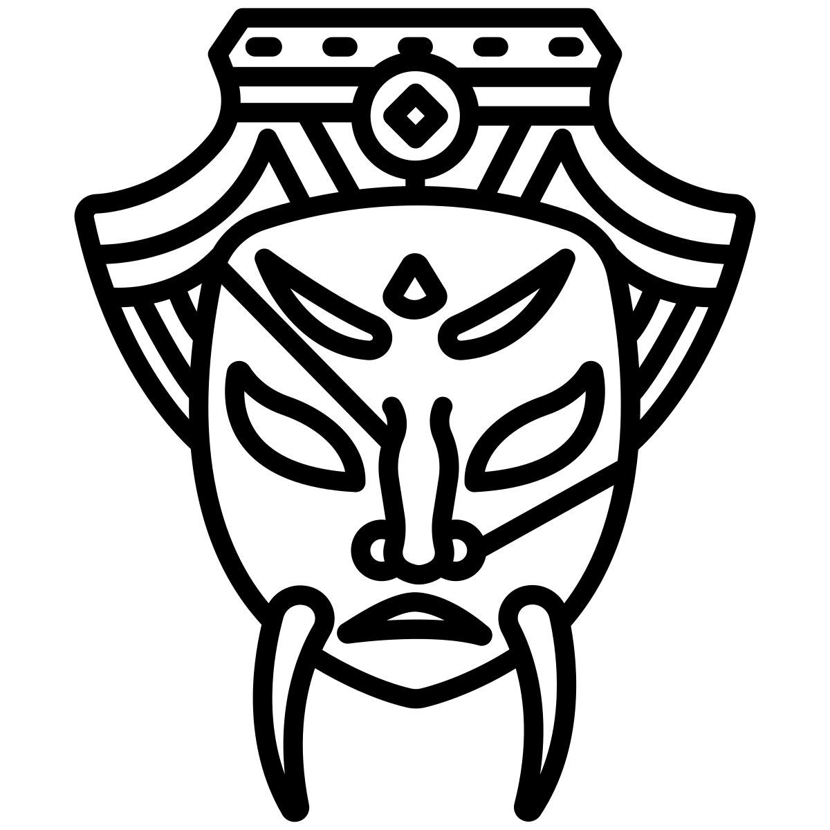 chinese mask icon