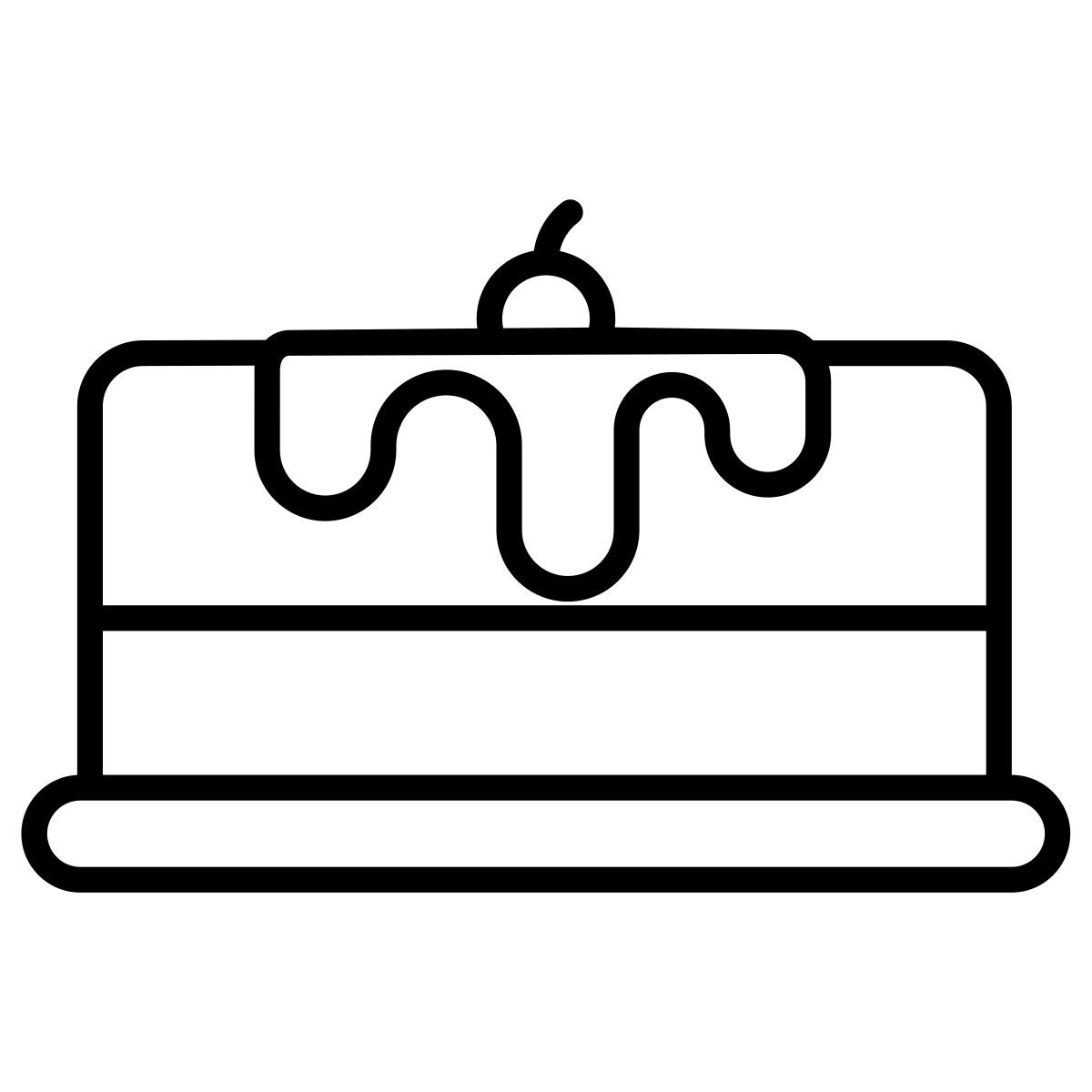 chocolate cake icon