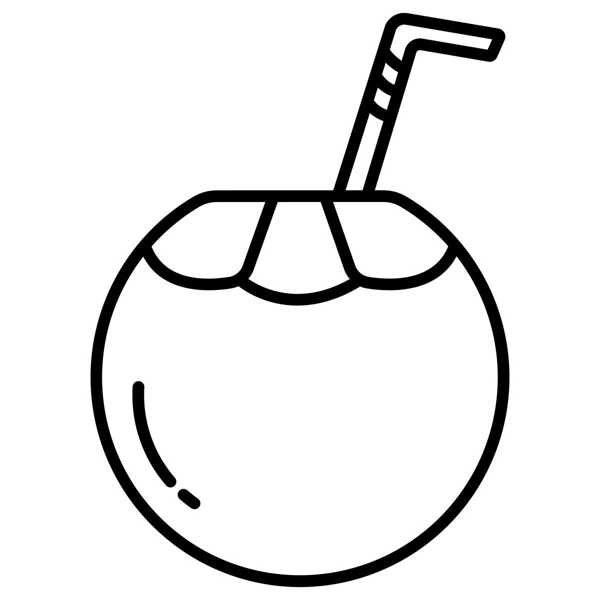 coconut drink icon