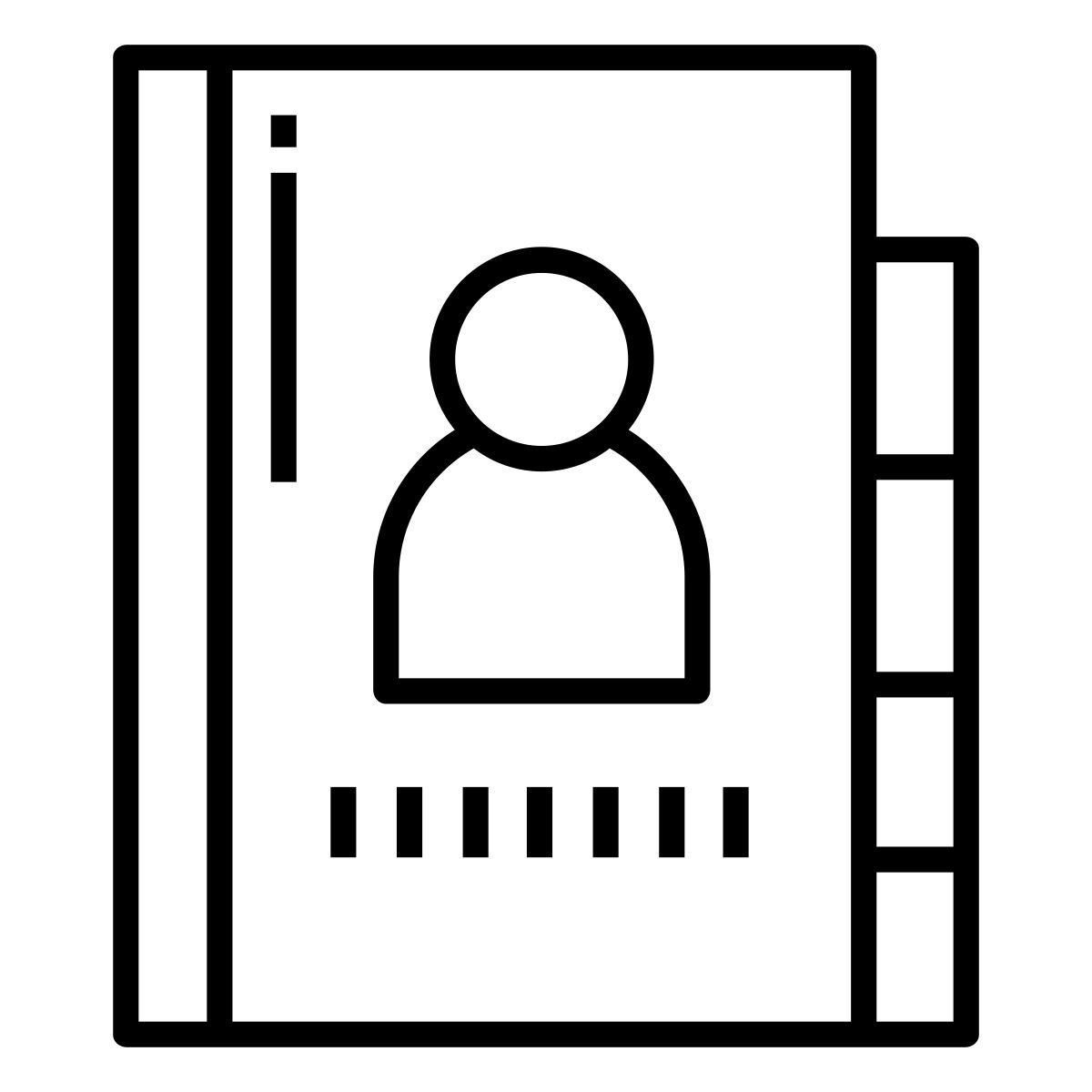contacts book icon
