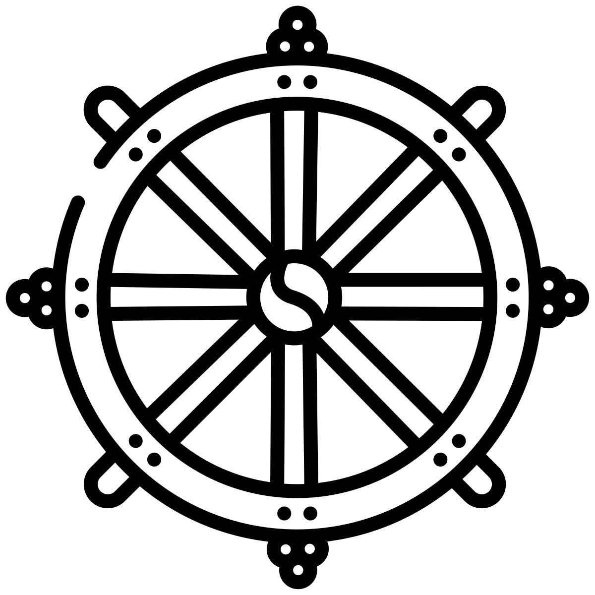 dharma wheel icon