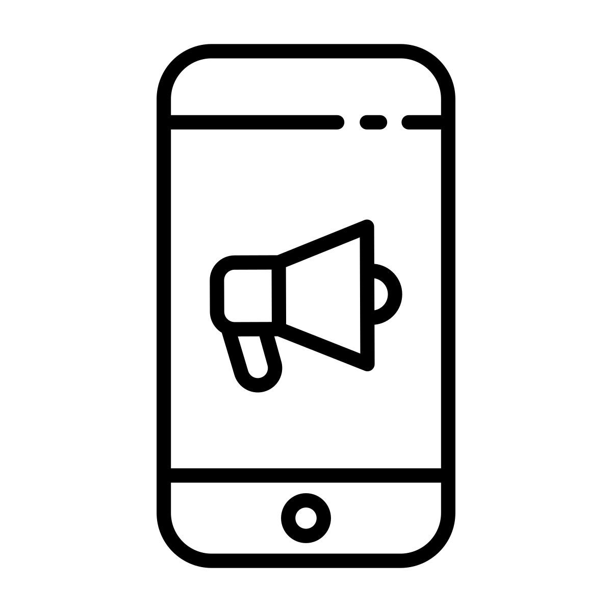 mobile marketing icon