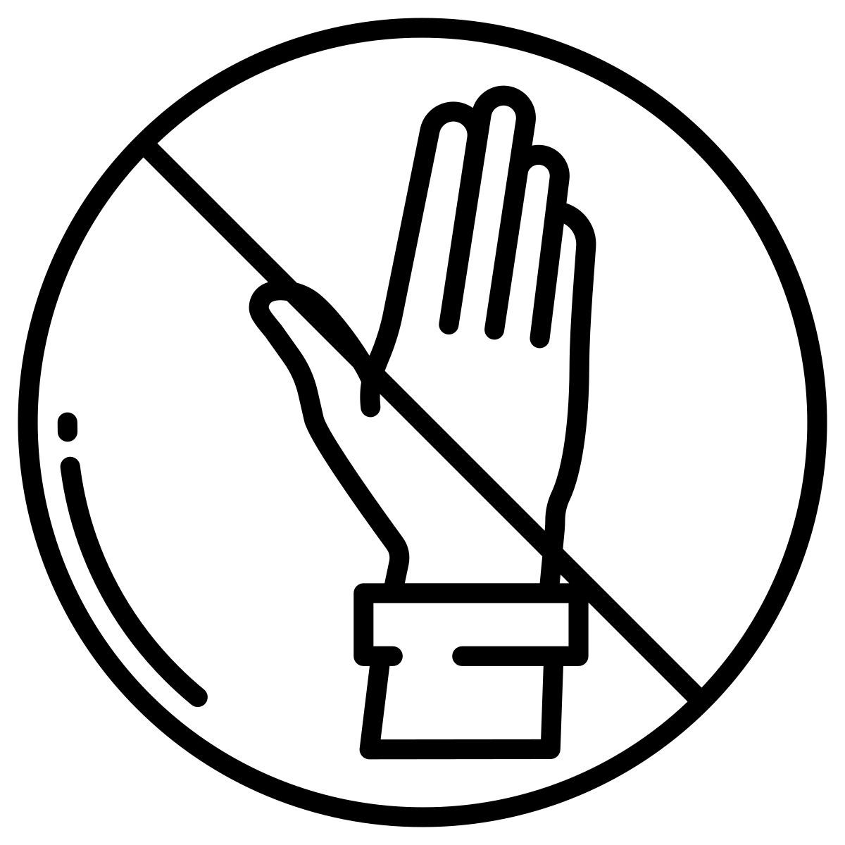 non toccare icon