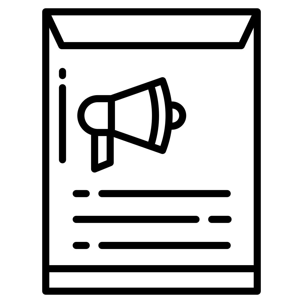 messaggio riempito icon