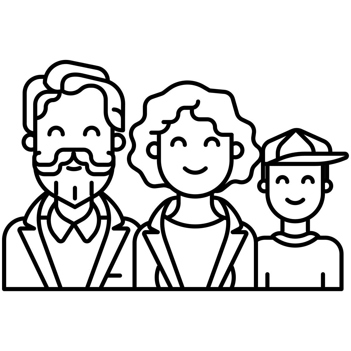 famiglia uomo donna icon