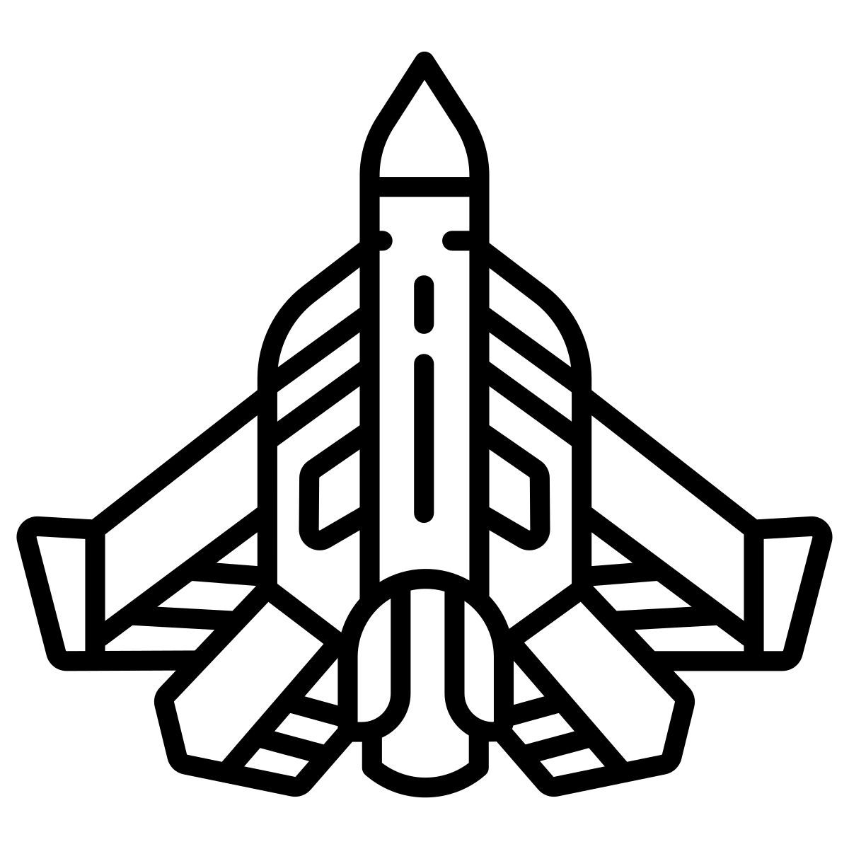 fighter jet icon